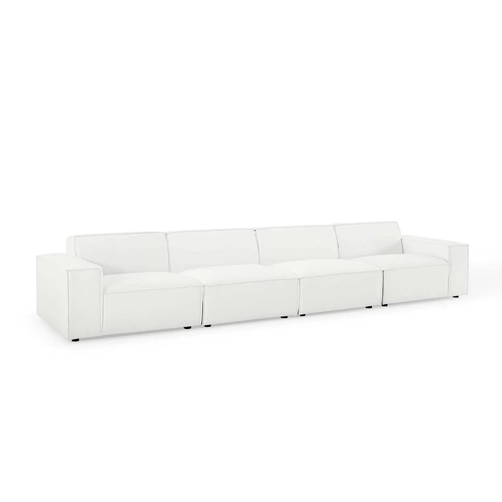 White 4-Piece Sectional Sofa Z73030