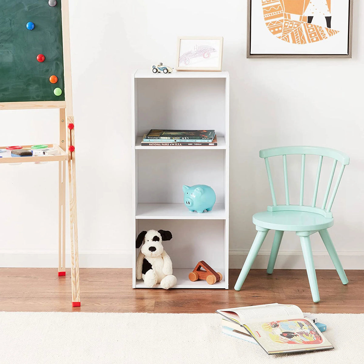 White 3-Shelf Bookcase K162488