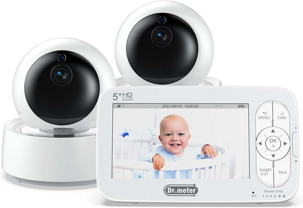 5'' 720p Video Baby Monitor with 2 Cameras T514338