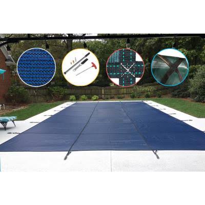 Blue Mesh Safety Pool Cover N2242
