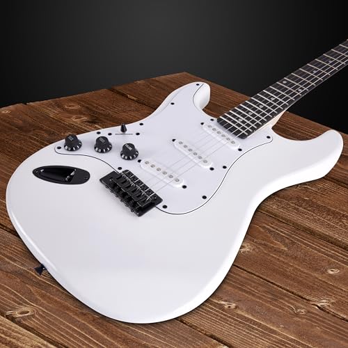 Black 39" Electric Guitar with 20w Amp and Case Bag K130079