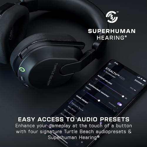 Black Wireless Gaming Headset with 40-Hr Battery and Bluetooth R4572