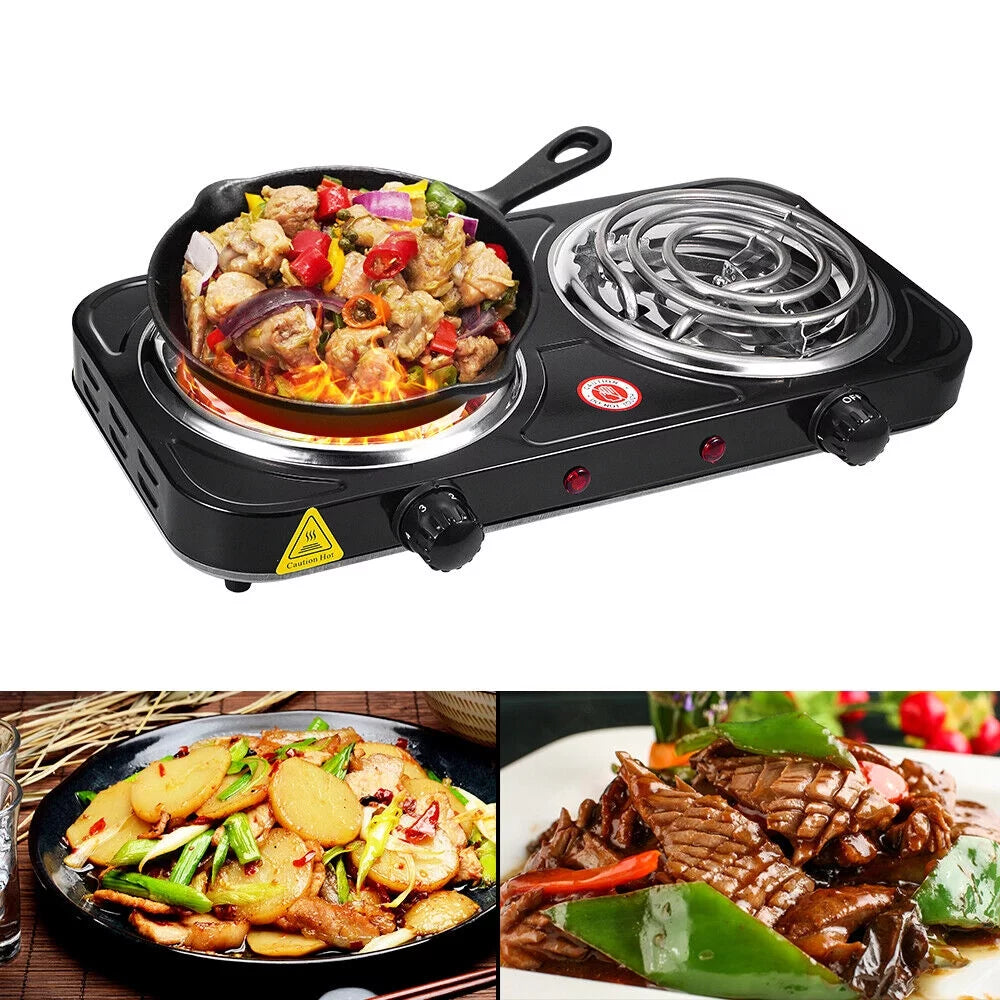 Double-burner Electric Hot Plate Y6772
