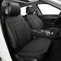 5 Car Seat Covers Black and Blue Leather Full Seat with 2 Car Backseat Storage Waterproof O31201