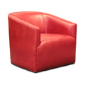 100% Top Grain Leather Swivel Club Armchair N2450