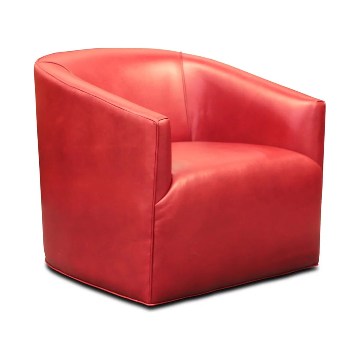 100% Top Grain Leather Swivel Club Armchair N2450