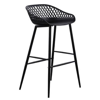 Black Patio Bar Stool Frame L57279