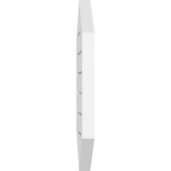 30x22W x 34x22H Vertical Peaked Surface Mount PVC Gable Vent B6228