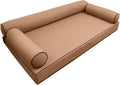 6 Outdoor Daybed Mattress Bolster Pillow Slipcovers P338