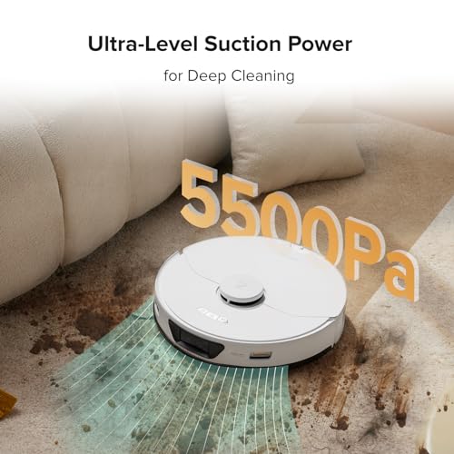 Robot Vacuum and Mop Combo, Self Drying, Self Washing D925638