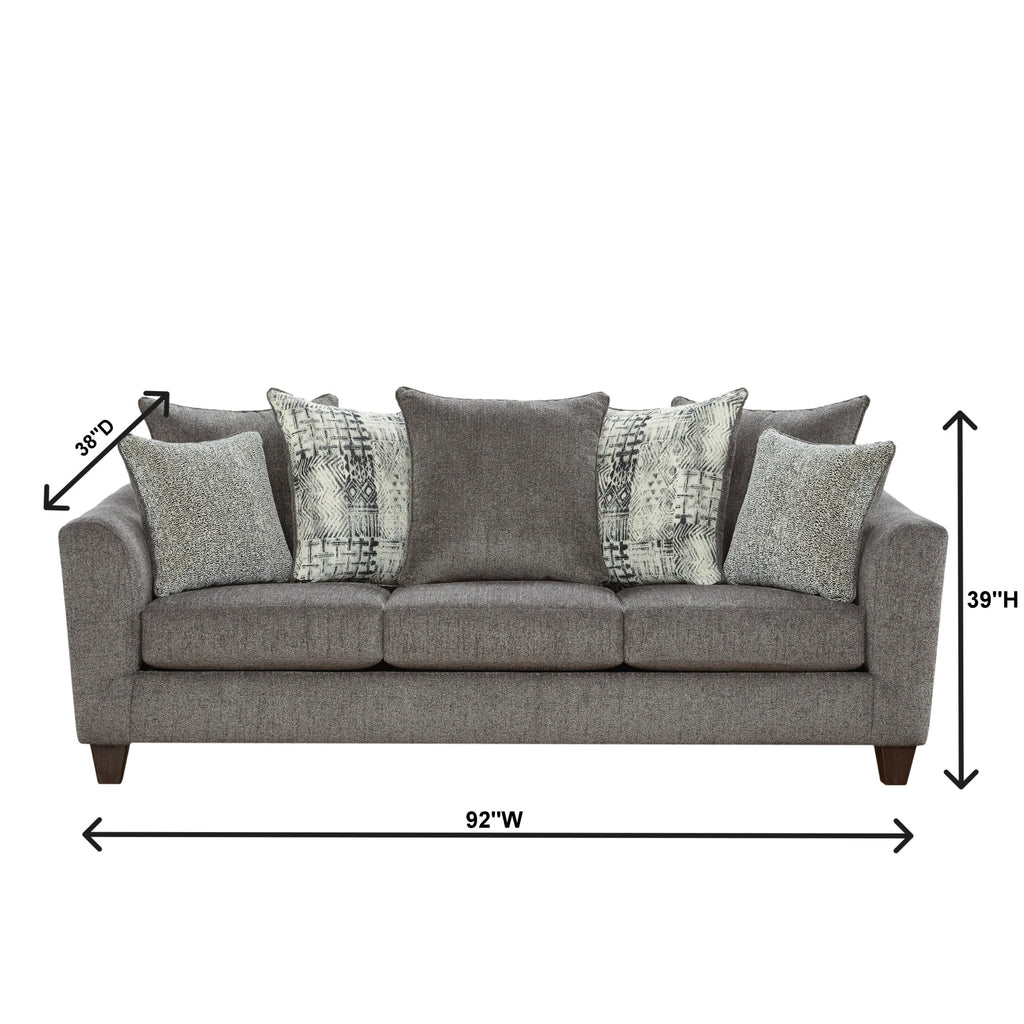 Upholstered Stationary Sofa Y345