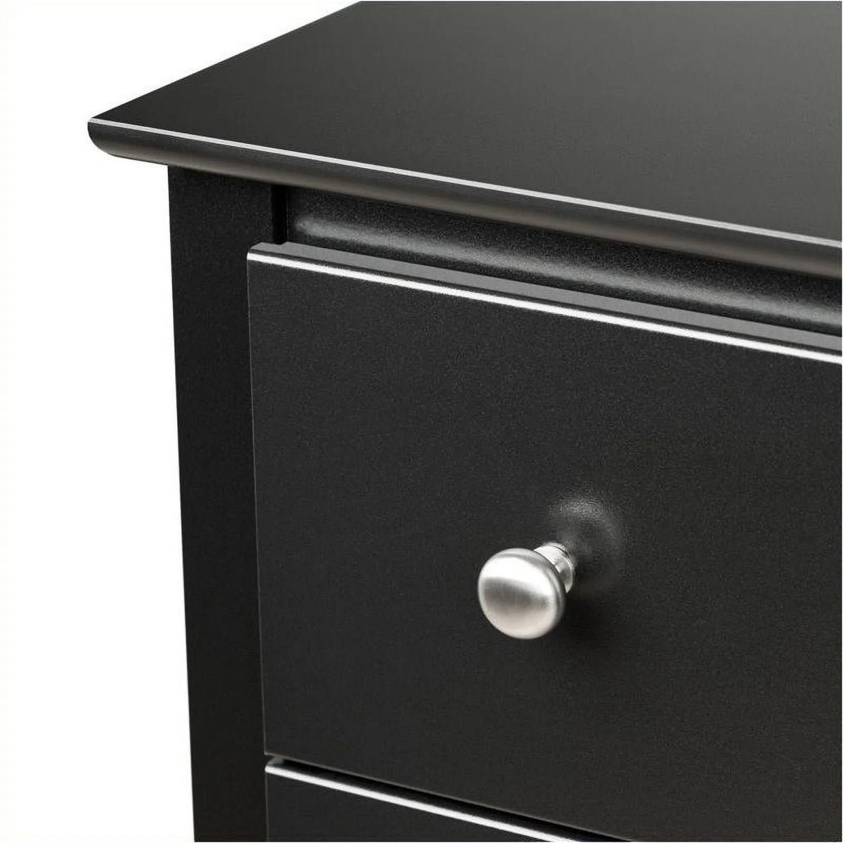 Black 6 Drawers Composite Wood Bedroom Chest D27959
