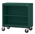 Steel Mobile Bookcase 36W x 18D x 36H Black C251596