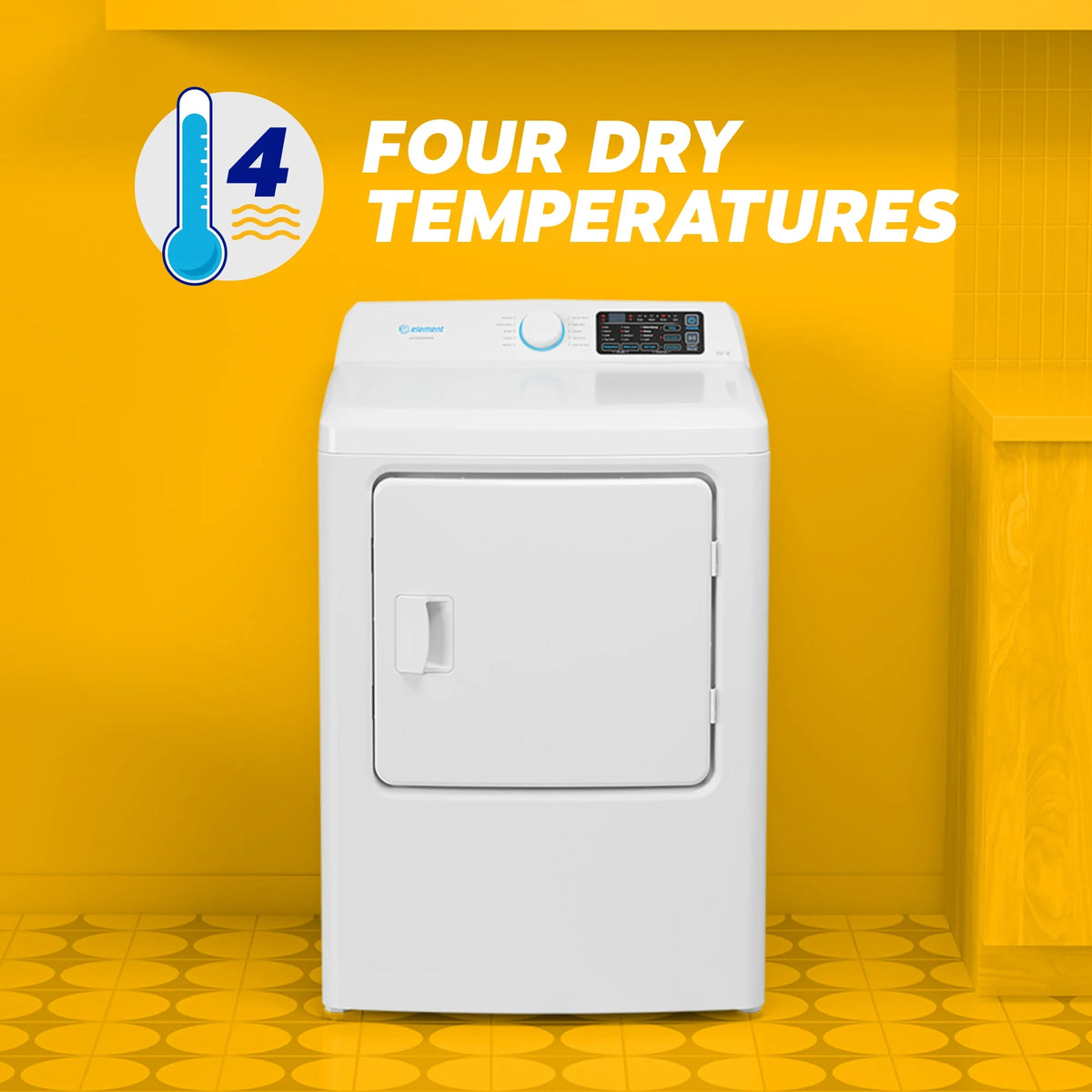 6.7 cu. ft. Front Load Electric Dryer in White M53833