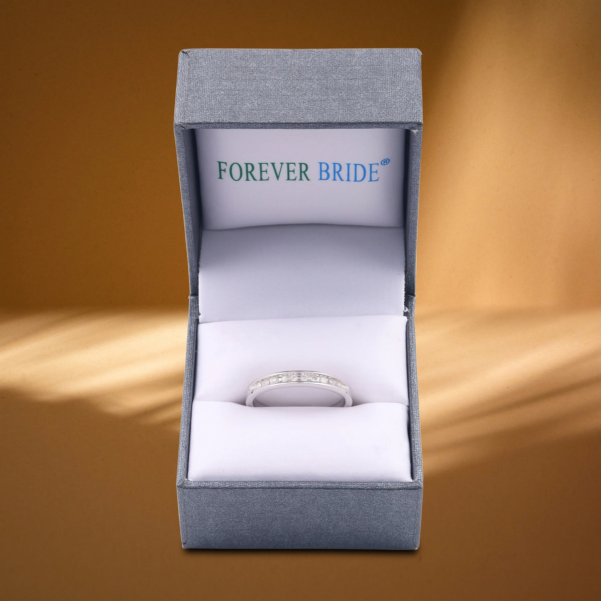 1/10 Carat Round Diamond Sterling Silver Band V33554