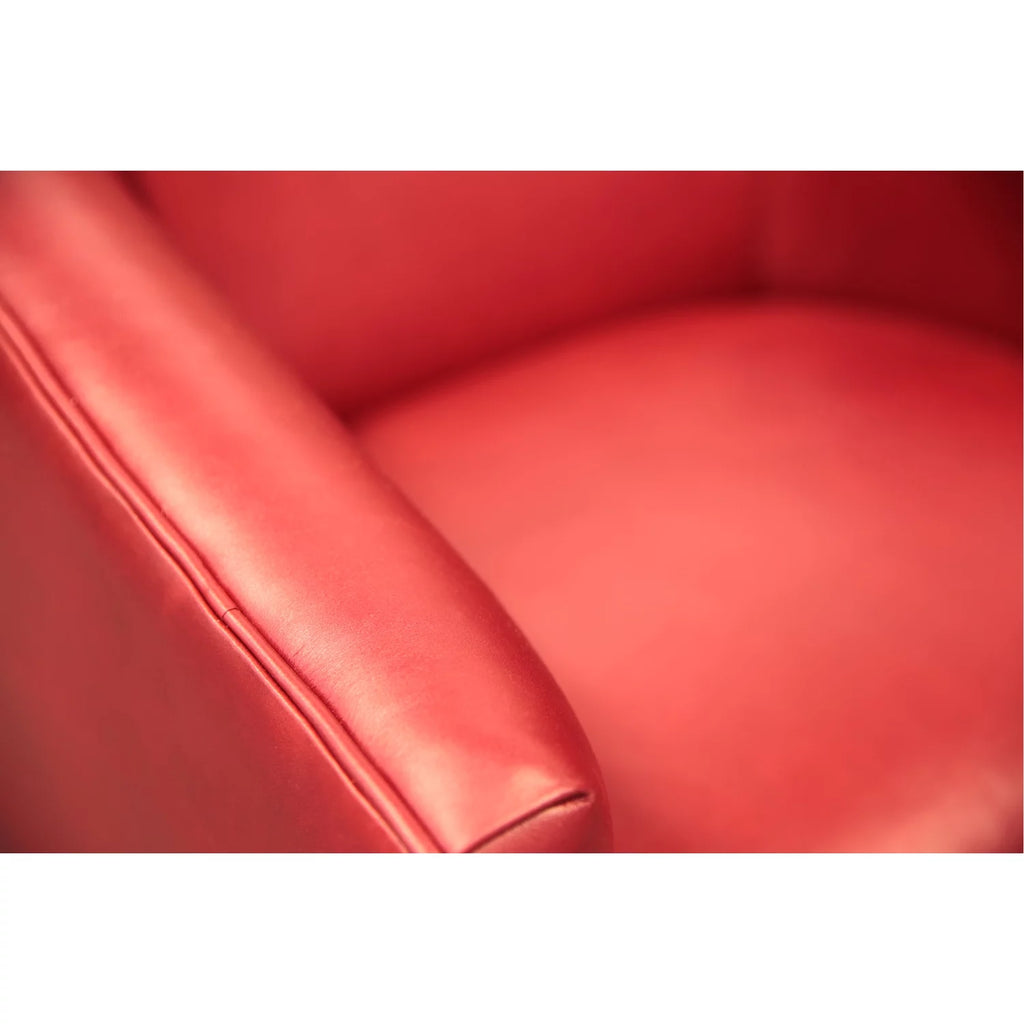 100% Top Grain Leather Swivel Club Armchair N2450