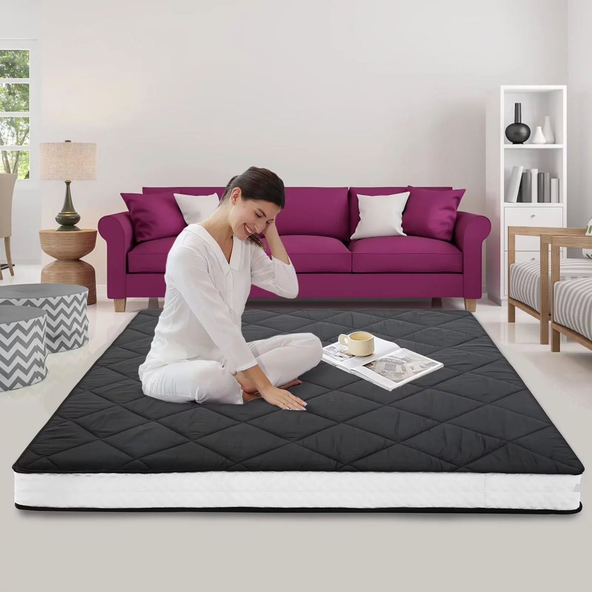 Folding Floor Mattress Twin Size V4645