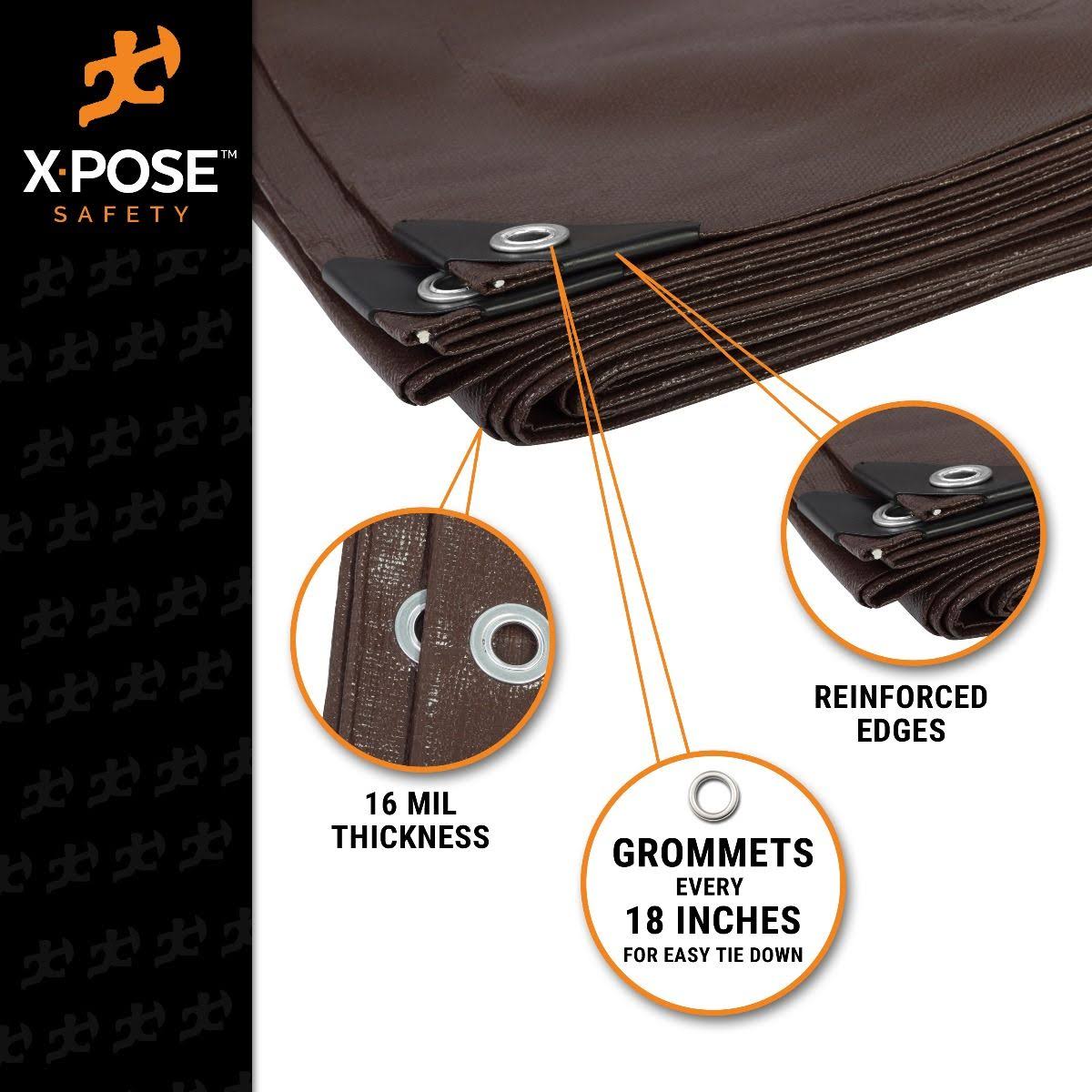 Heavy Duty Brown Poly Tarps 12 x 25 Case of 2 Z94338