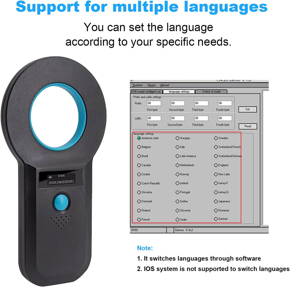 Pet Microchip Scanner I741