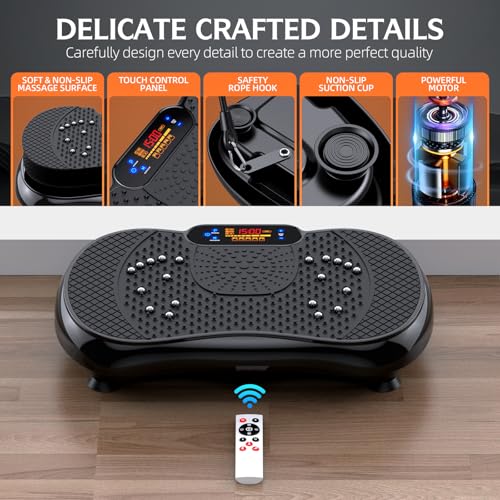 Vibration Plate Exercise Machine, Max User Weight 330lbs O8894