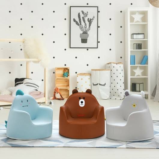 Brown Kids Cartoon Sofa C583641