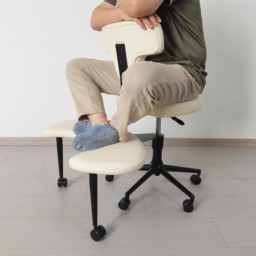 Black Swiveling Meditation Chair with Back Support Y534430