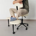 Black Swiveling Meditation Chair with Back Support Y534430