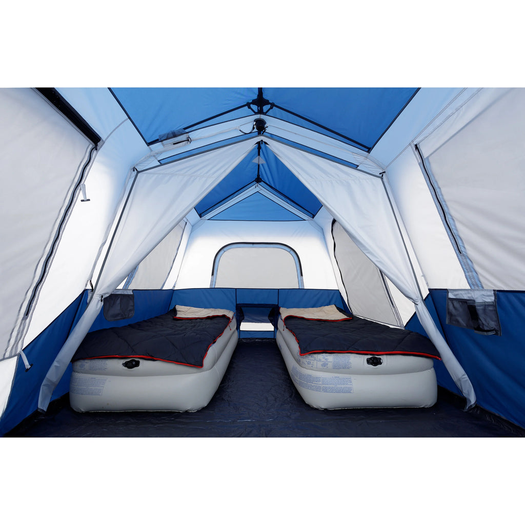 13' x 9' 8-Person Cabin Tent with LED Lighted Poles B8434