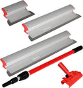 Drywall Skimming Blade Set with 10, 24 & 32 Blades and Extension Handle L630