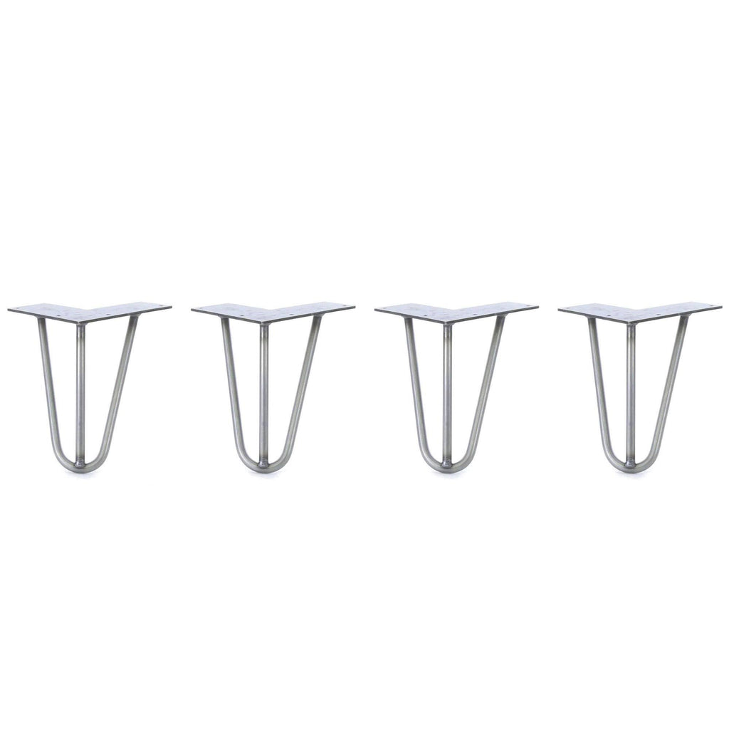 Raw Steel Hairpin Legs Set of 4 J582554