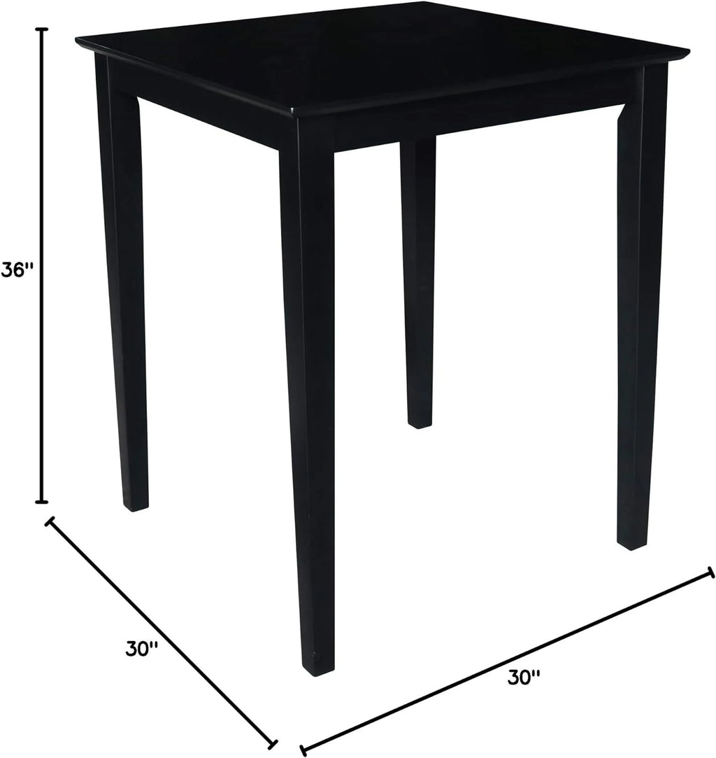 Black Solid Wood Dining Table I2269