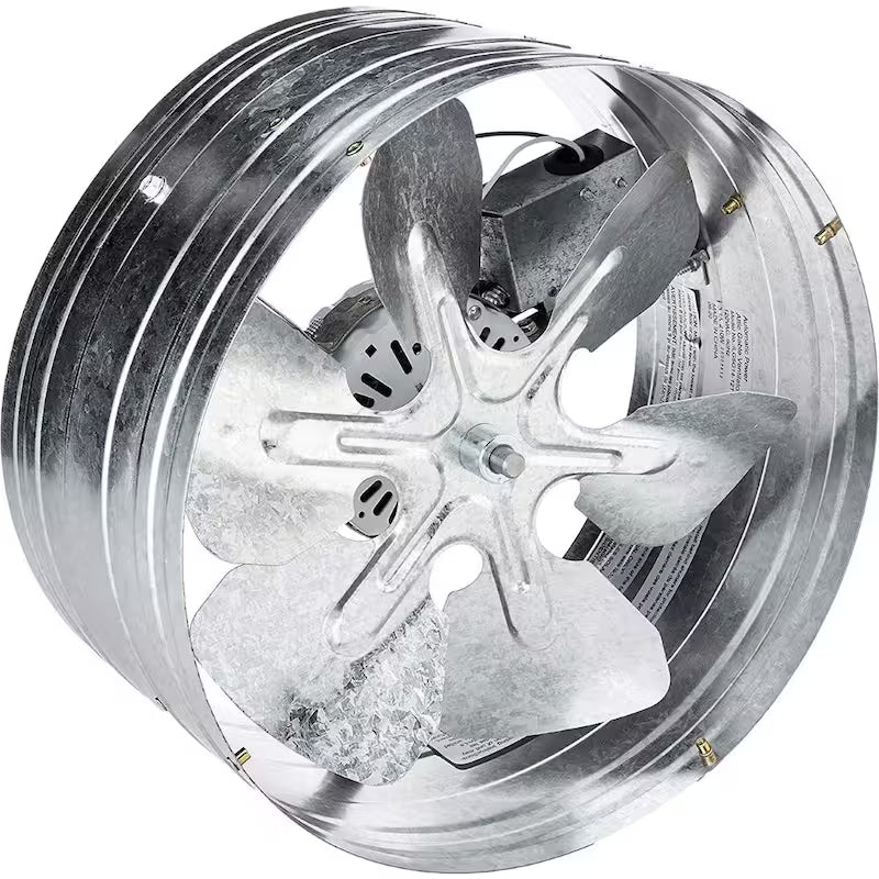 14 in. Gable Mount Attic Ventilator Fan with Adjustable Thermostat G34085