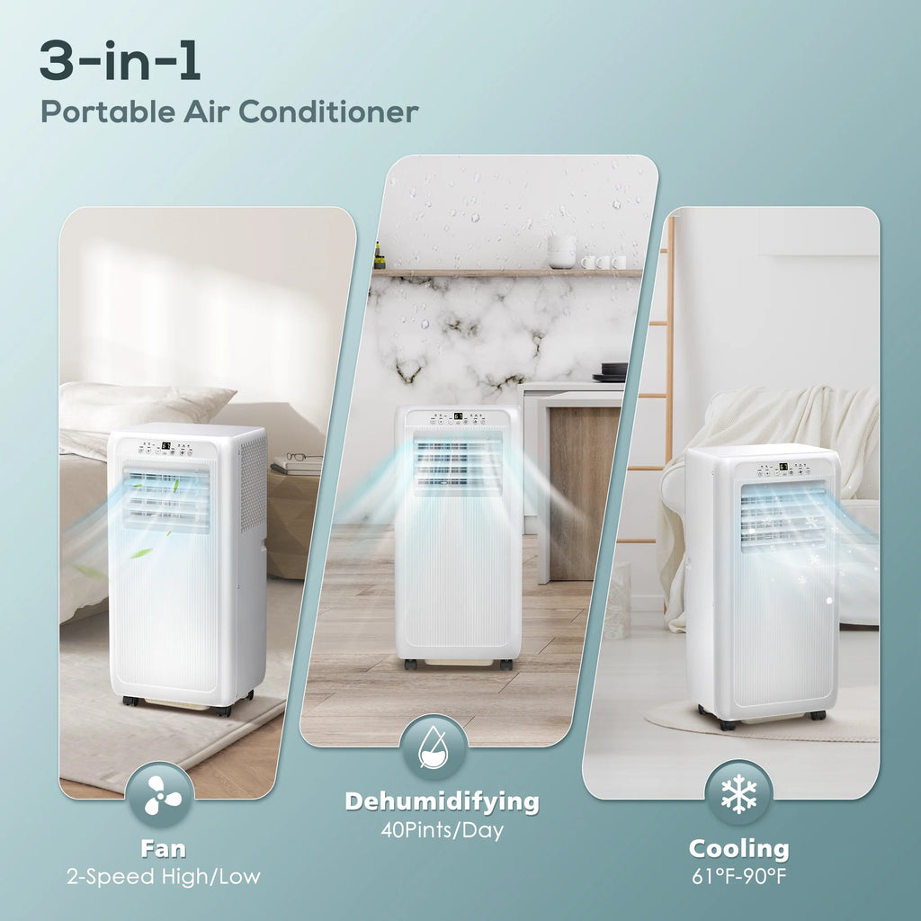 5000BTU Portable Air Conditioner 3 in 1 with 24-Hour Timer H88999