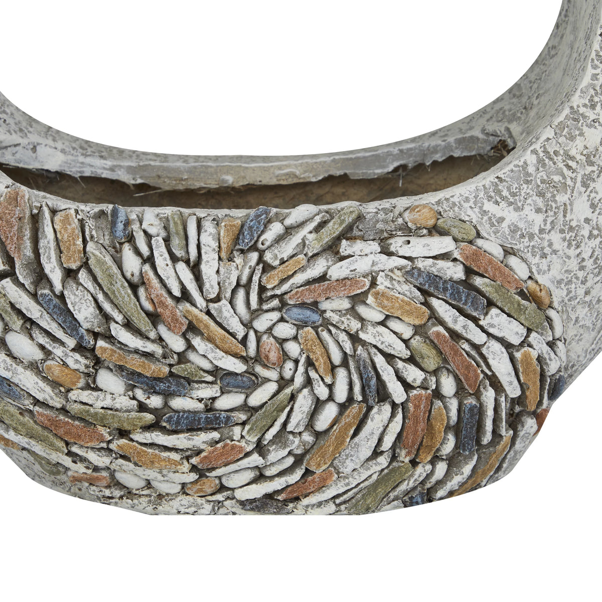 Gray Fiberglass Planter F631