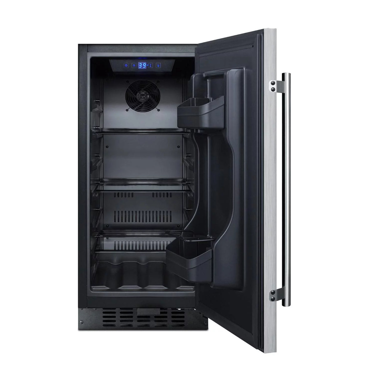 15-Inch 3.0 Cu. Ft. Outdoor Rated Compact Refrigerator - Stainless Steel C370