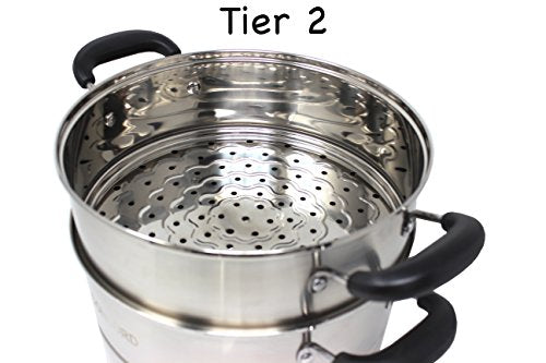 3 Tier Stainless Steel Steamer Set 32 CM R97001