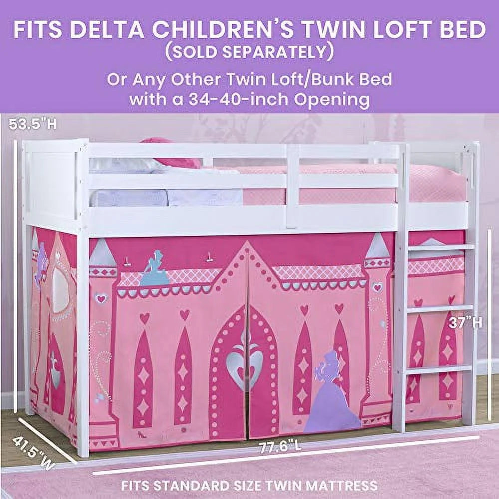 Twin Loft Bed Curtain Set D39291