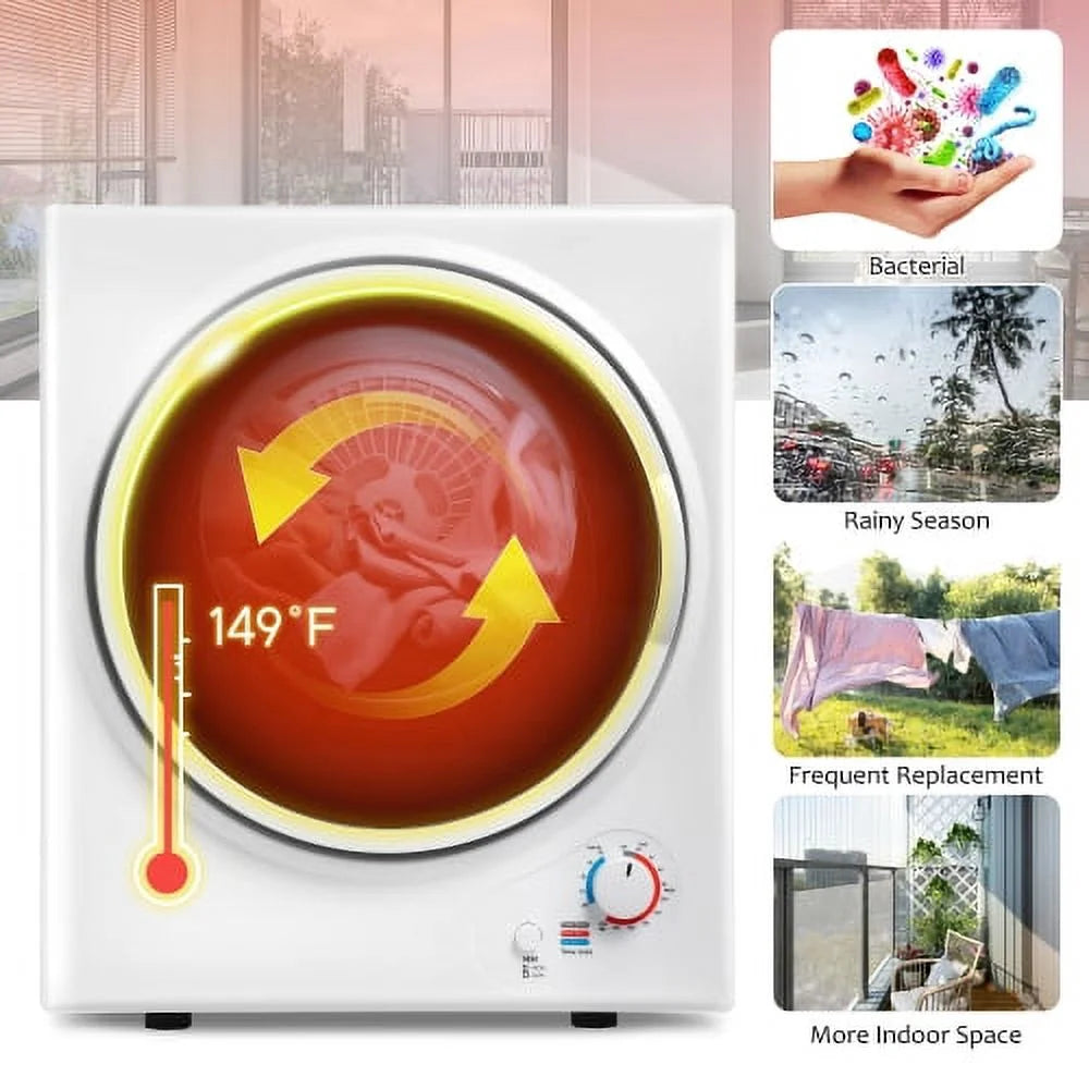Electric Portable Clothes Dryer with Easy Knob Control O661937