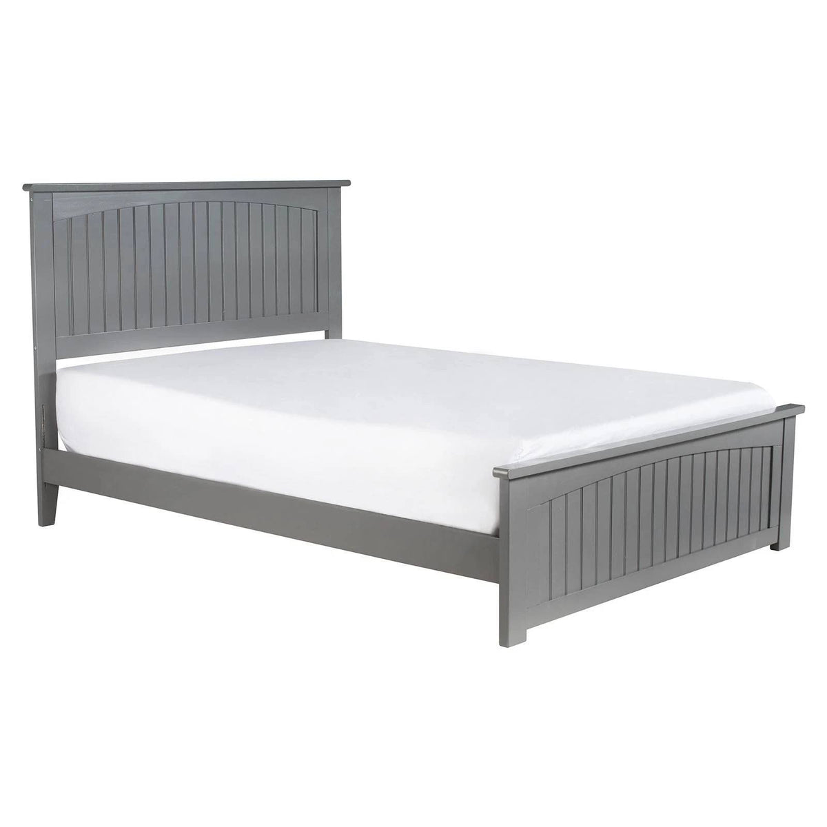Twin XL Traditional Bed with Foot Board in Grey H594