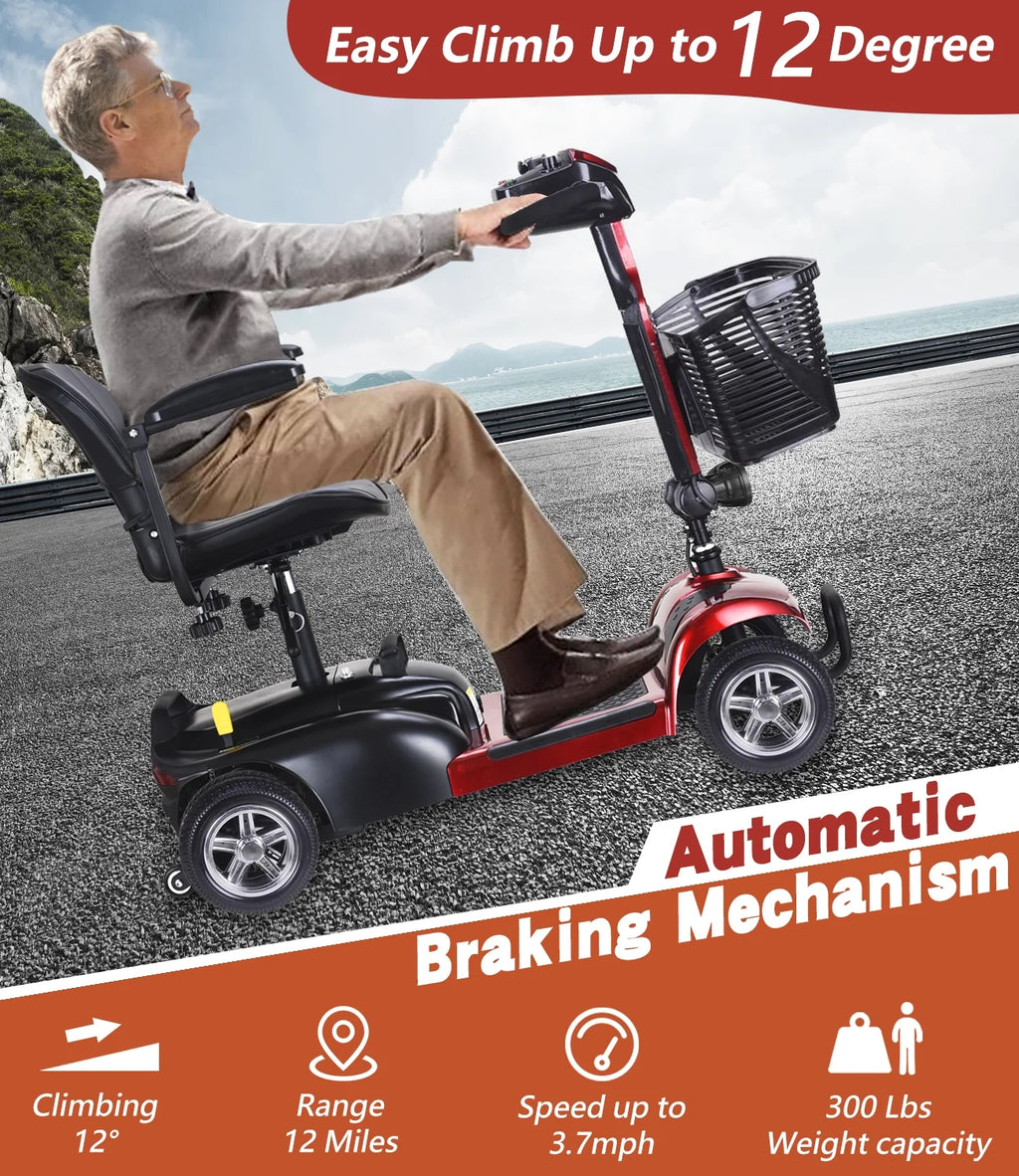 4 Wheel Electric Powered Mobility Scooter V648