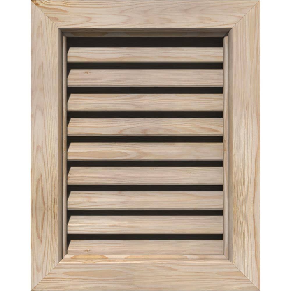 Unfinished Smooth Pine Gable Vent Z507