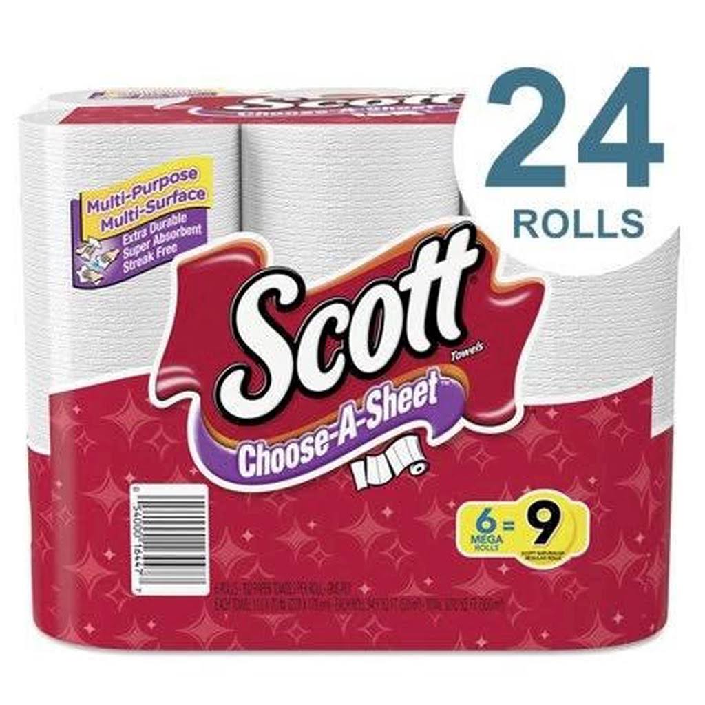 White Mega Roll Paper Towels 6 Rolls V29785