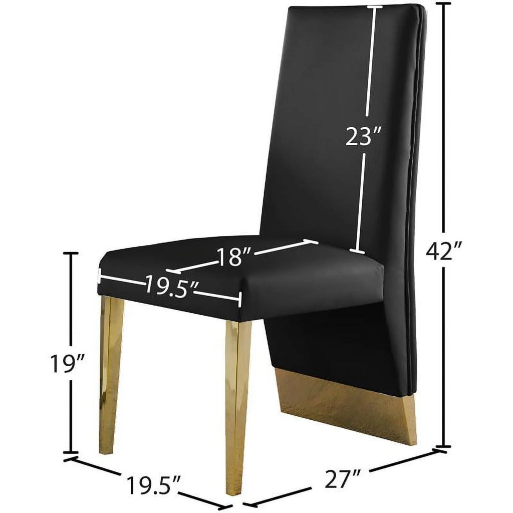 Black Dining Chair Set of 2 S76781