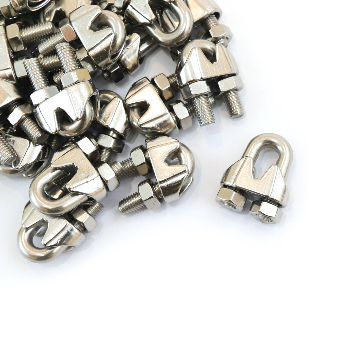 Stainless Steel Wire Rope Cable Clips 1/4 Inches 6mm G309