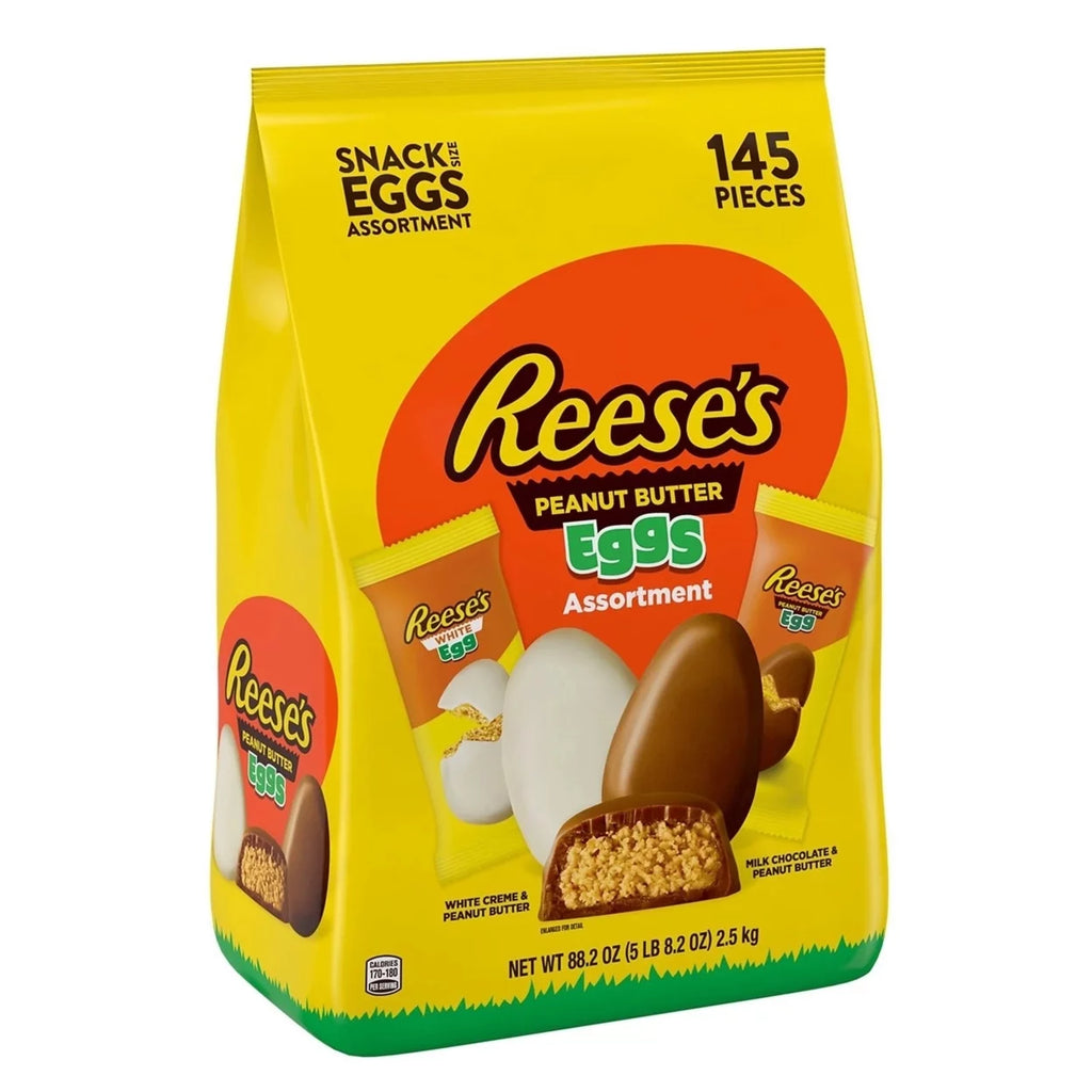 Milk White Creme Peanut Butter Easter Egg Variety 88.2 Oz 145 Pieces H789