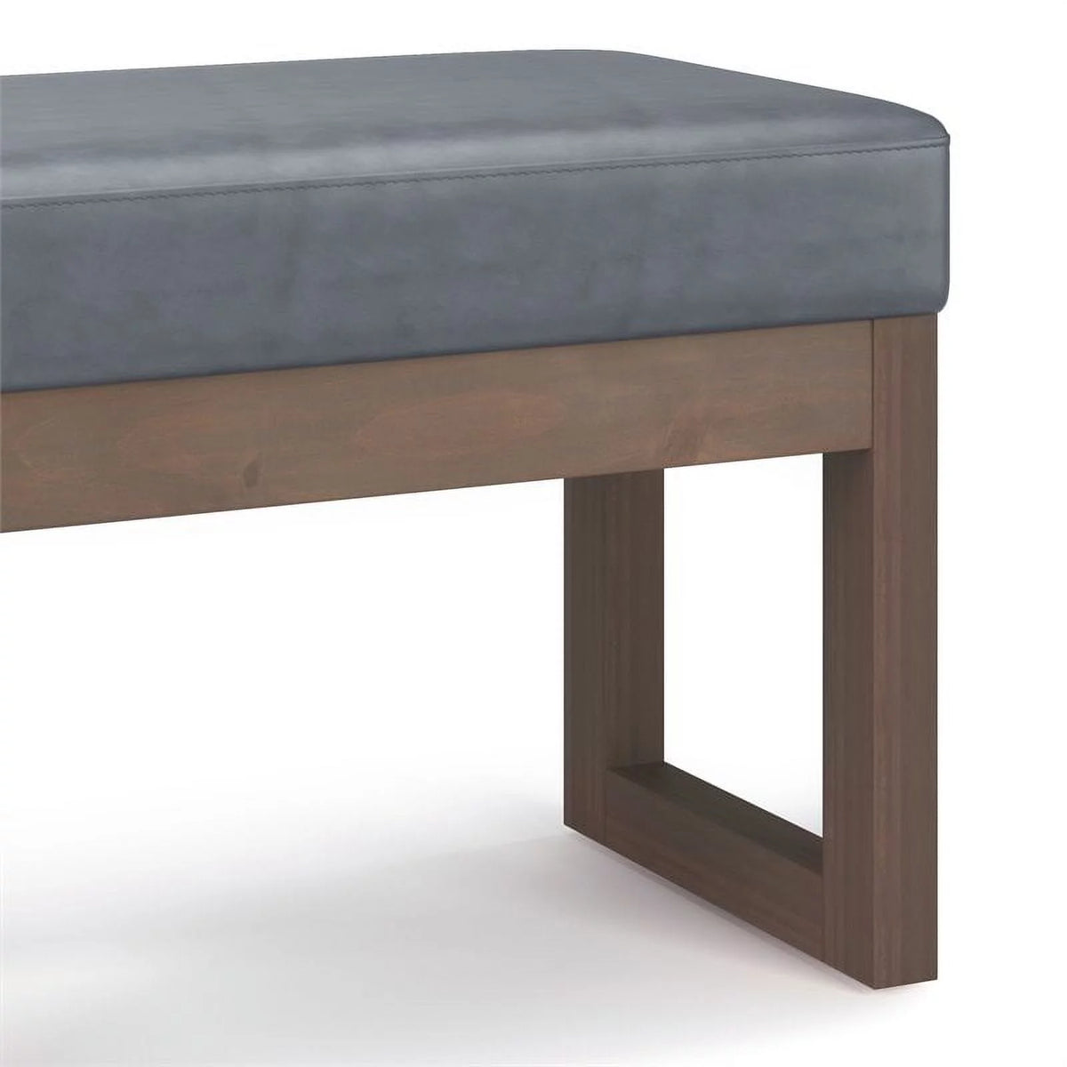 26" Wide Faux Leather Entryway Bench Q29069