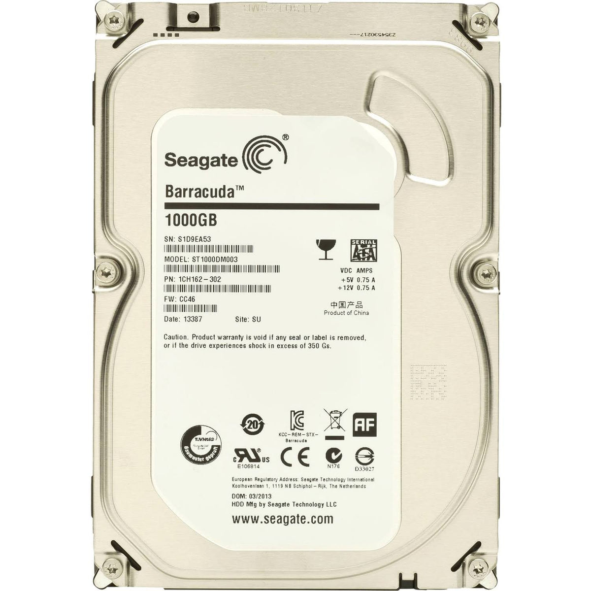 1 TB 3.5 Internal Hard Drive M6646