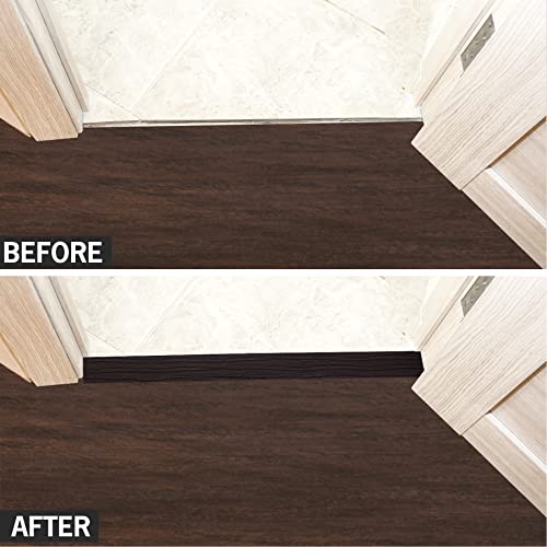16.4Ft Self Adhesive Vinyl Floor Transition Strip Light Brown O318751