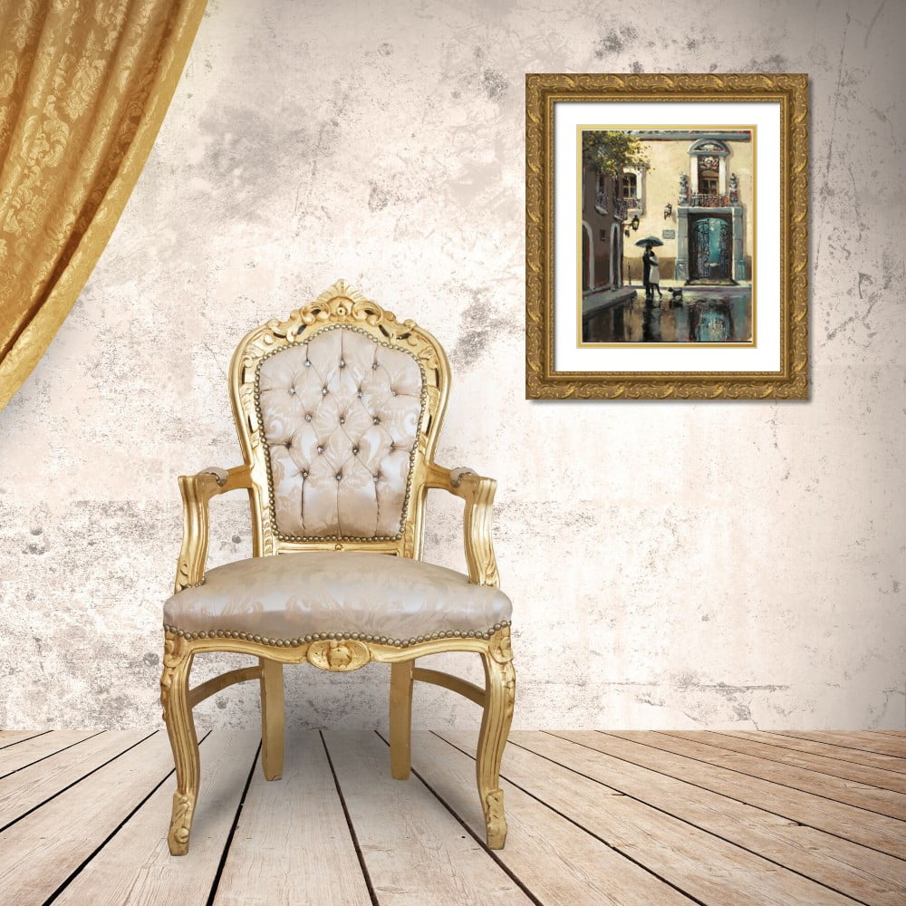 Gold Ornate Wood Framed Art Print N5420