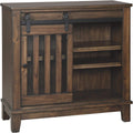 Brown Accent Cabinet with Open-Slat Door T210719